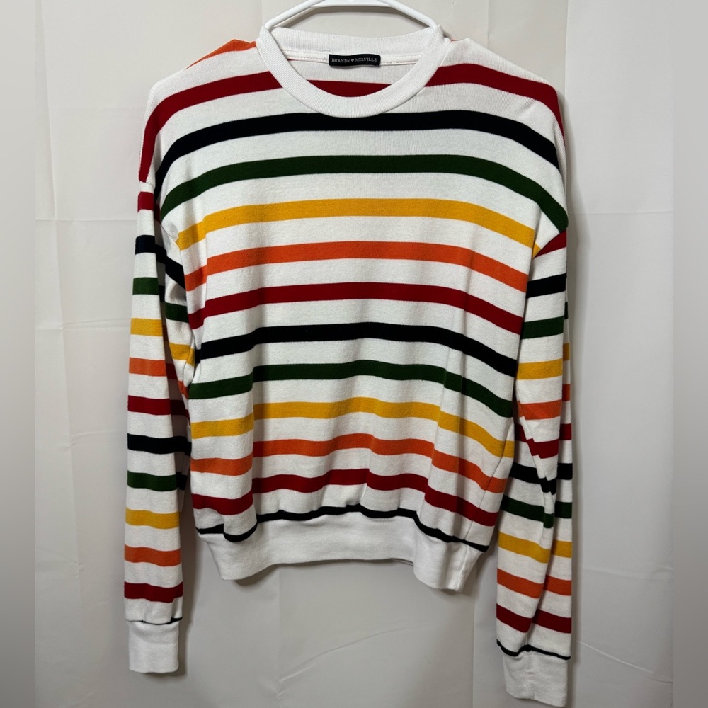 Brandy Melville Colored Striped Long Sleeve